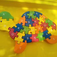 tartaruga,  motociclista puzzle, gioco educativo