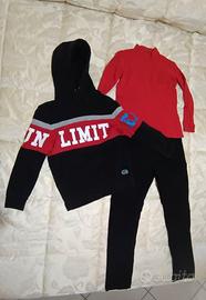 Outfit maschio 11/12 anni rosso e nero