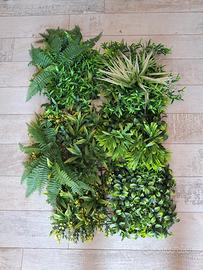 set 6 piante/foglie artificiali decorative