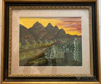 n.3 dipinti con cornice Paoli