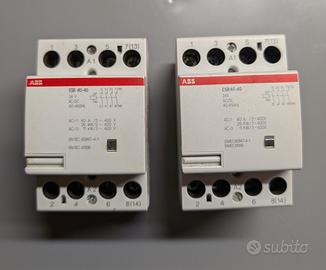 CONTATTORE ABB ESB 40-40 BOBINA 24V AC/DC 4 POLI
