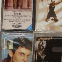 4 musicassette: Baglioni, Mango, Bach, Estefan