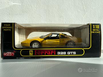 Ferrari Gialla 328 GTS Anson 1/18 Metal Die-Cast