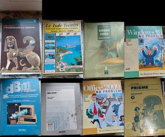 Vecchi libri scolastici e guide