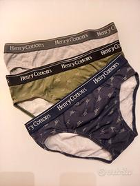 🔴 Henry Cotton's slip uomo 3Pz