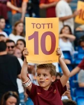 Cartellone commemorativo addio Totti 10 | Raro