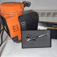 Aerografo e compressore