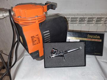 Aerografo e compressore