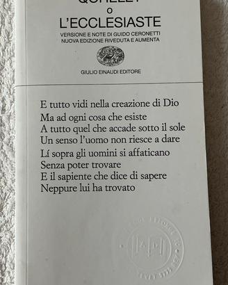 Qohélet o l’Ecclesiaste