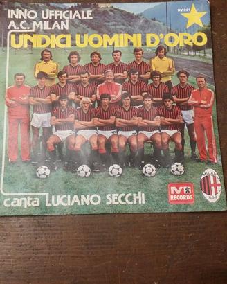 Disco 45 giri inno del Milan 