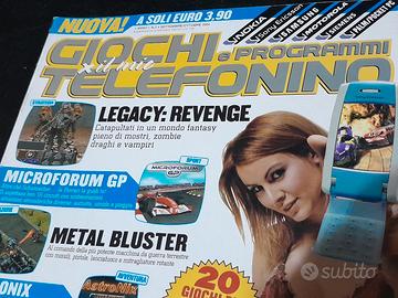 retrocomputer rivista giochi telefonino 2004 cd