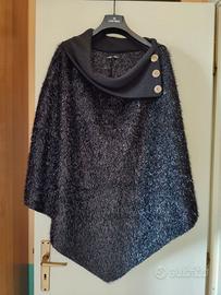 Poncho Mantella PDK Donna Nera