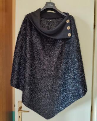 Poncho Mantella PDK Donna Nera