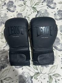 Kit Guantoni, fasce, paradenti nuovi  Marca Leone