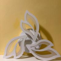 Lampadario bianco a led