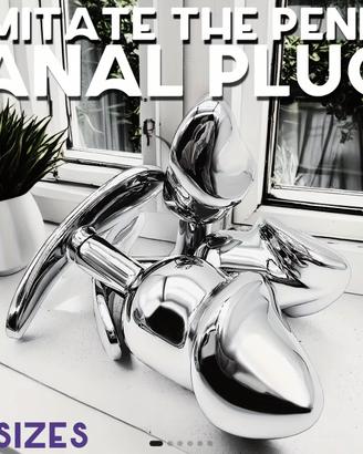 Plug anale in acciaio anallergico