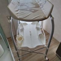 Fasciatoio pieghevole + vaschetta bagnetto