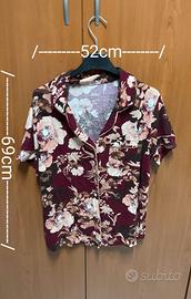 Blusa Stars Above donna taglia S bordeaux camicia 