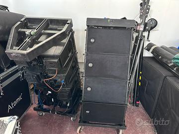 12 moduli Line array Rcf hdl 10 più 4 sub 8006