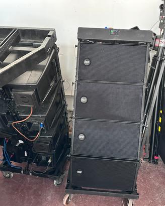 12 moduli Line array Rcf hdl 10 più 4 sub 8006