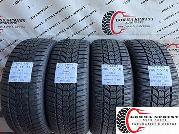 4 PNEUMATICI 205/55 R16 SAVA INVERNALI SEMINUOVE
