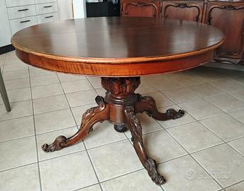 Tavolo rotondo allungabile stile classico