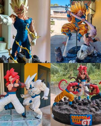 Statue Dragonball Z/GT - Goku,Vegeta,Gogeta,KidBuu