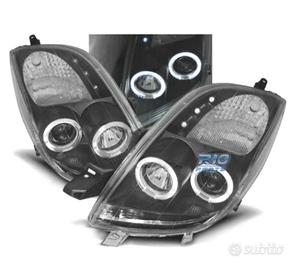 FARI TOYOTA YARIS 06-09 OCCHI ANGEL CCFL FONDO NER