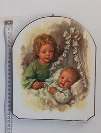 Quadro Capoletto Angelo Custode con Bambino