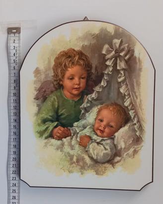 Quadro Capoletto Angelo Custode con Bambino