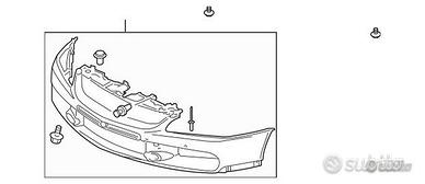 Paraurti anteriore mitsubishi lancer evo ix