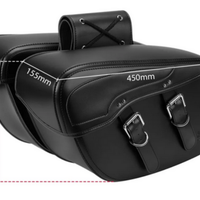 Borse Laterali Pelle PU Nera Moto