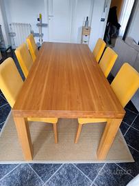 Set 6 Sedie Gialle - Sfoderabili e Molto Comode