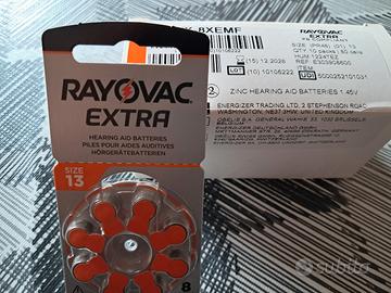 Batterie Rayovac per apparecchi acustici  size 13