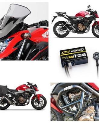 Honda Cb 500 F scarico bauletto plexi centralina