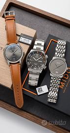 Lotto 3 orologi Mido Hamilton Nuovi Full Set