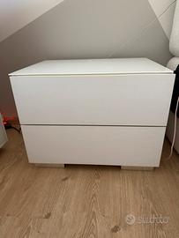Set Comodini Bianchi MDF