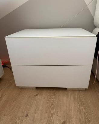 Set Comodini Bianchi MDF