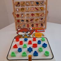 Alfabeto in legno piu gioco forme