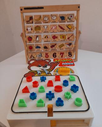 Alfabeto in legno piu gioco forme