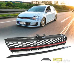 GRIGLIA VOLKSWAGEN VW GOLF 7 VII 12-17 LOOK R NERO
