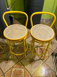 Sgabelli vintage giallo limone