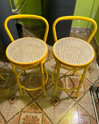 Sgabelli vintage giallo limone