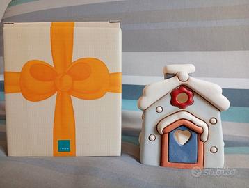 Casetta tea light blu Thun da collezione
