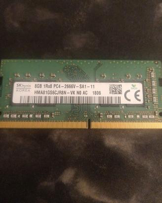 Banchi di RAM DDR4 8GB per notebook