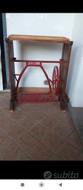 Tavolino / fioriera in legno realizzato con la bas