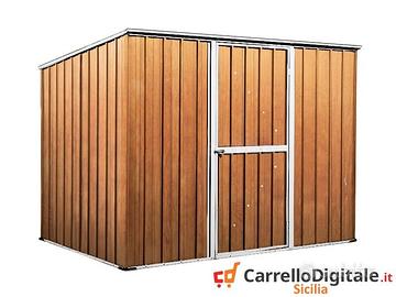 Casetta box giardino Acciaio 260x185 fin legno