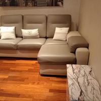 Divano eco pelle bicolore 