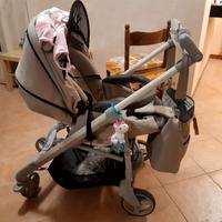 Passeggino e culla Chicco trio love come nuovo 