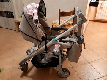 Passeggino e culla Chicco trio love come nuovo 